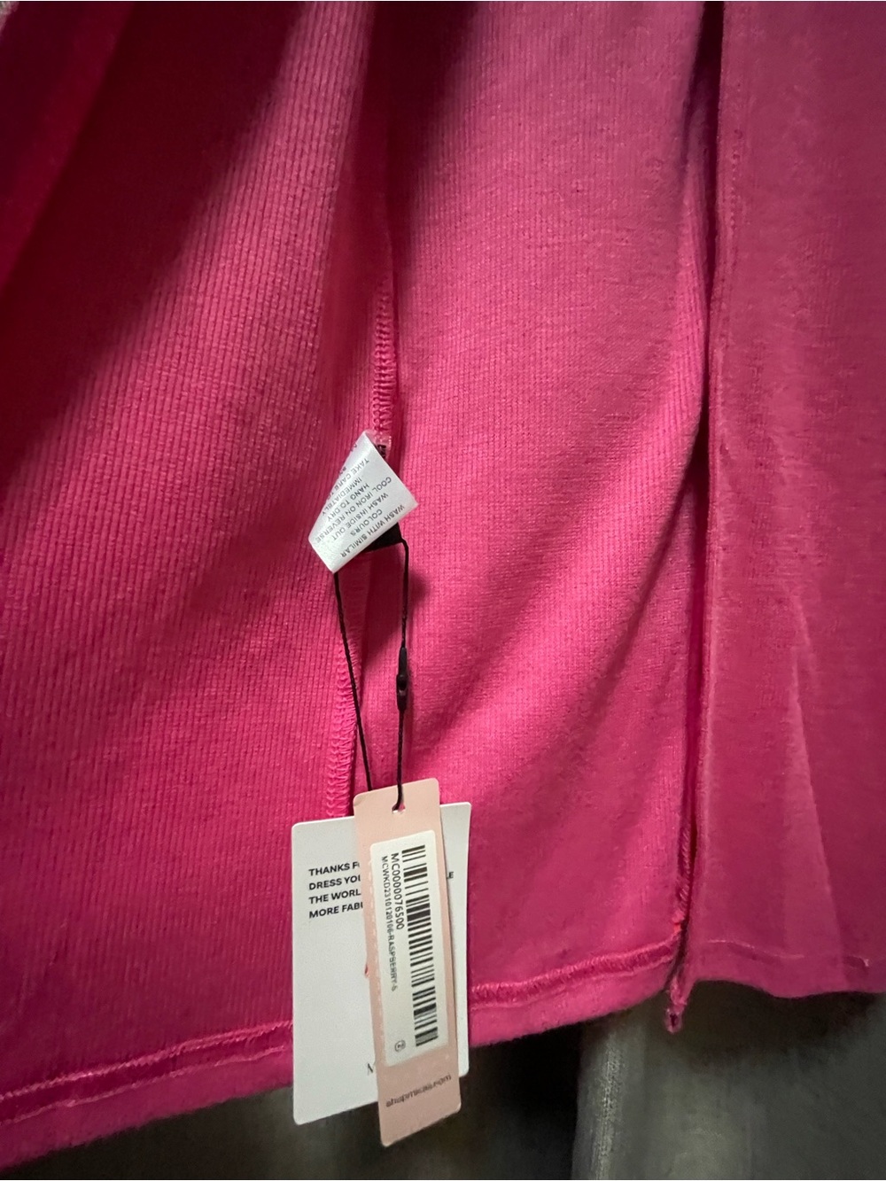 Micas Sleek Pink Maxi Dress with Bold Red Stripe - Picture 5 of 7